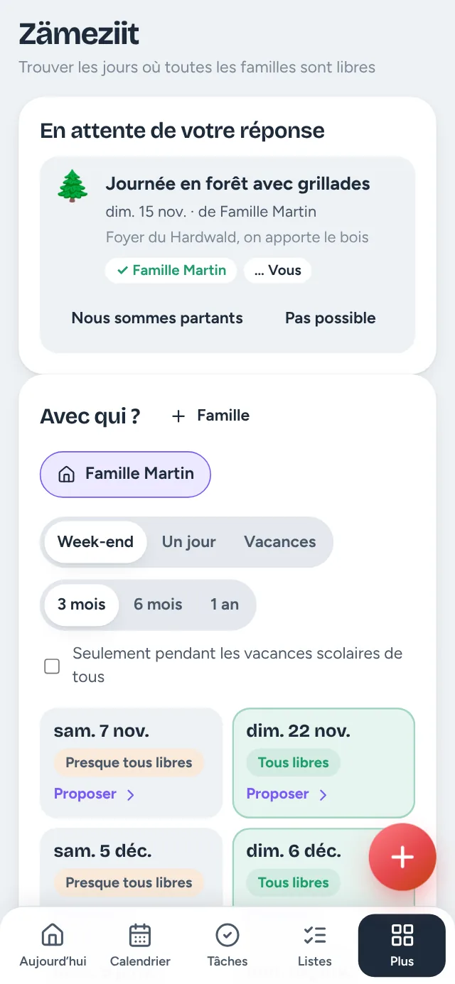 Hüsli sur le téléphone : Zämeziit – des jours libres avec les amis